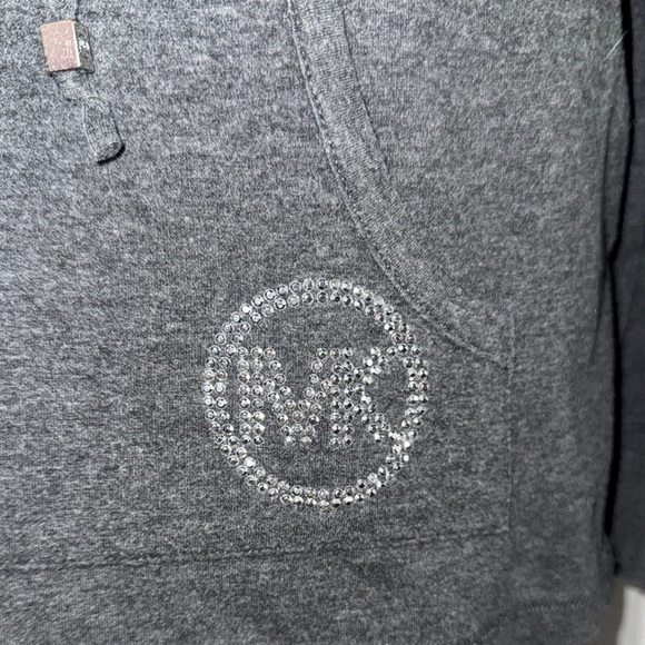 Michael Kors Gray Pullover Hoodie Sweatshirt - Picture 6 of 8